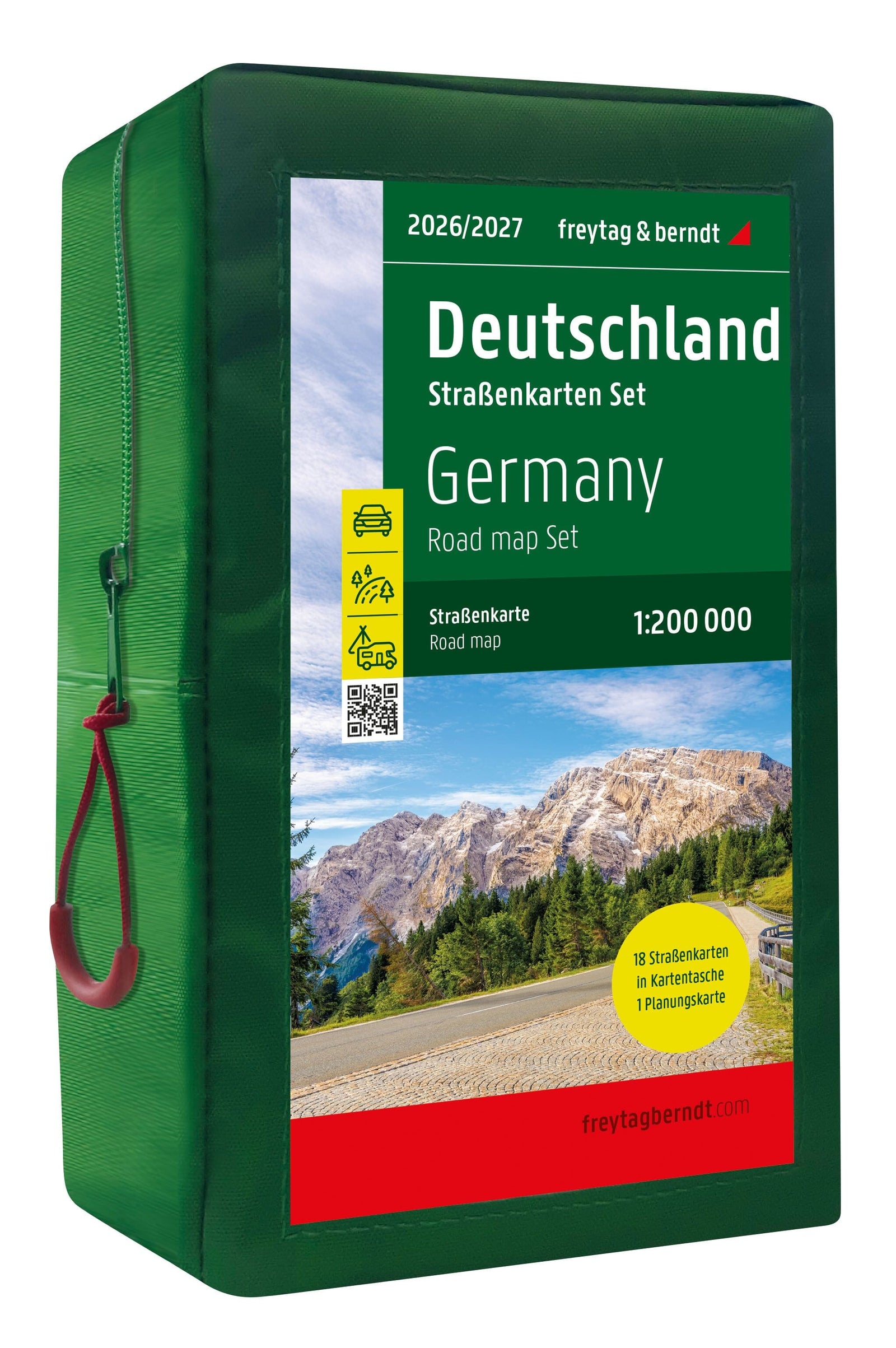 Lot de 18 cartes de l'Allemagne au 1 / 200 000 | Freytag & Berndt atlas Freytag & Berndt 