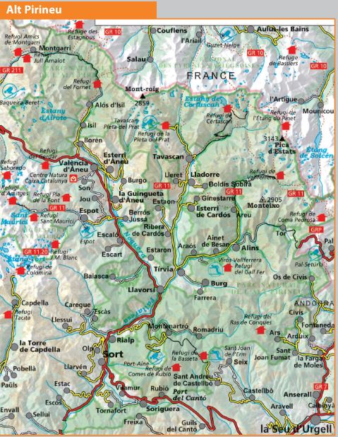 Lot de 2 cartes de randonnée - Alt Pirineu (Pyrénées catalanes) | Alpina carte de randonnée Editorial Alpina