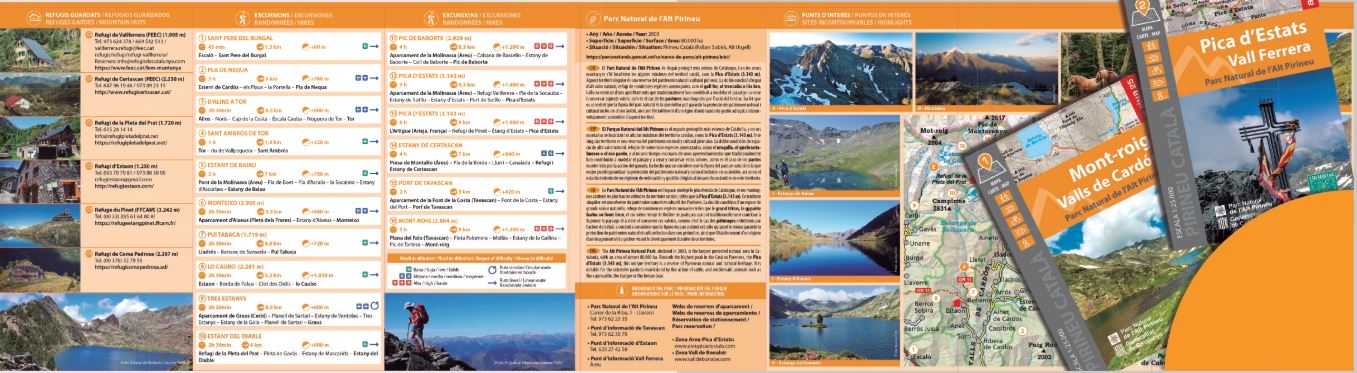 Lot de 2 cartes de randonnée - Pic d'Estats & Mont-Roig (Pyrénées catalanes) | Alpina carte de randonnée Editorial Alpina