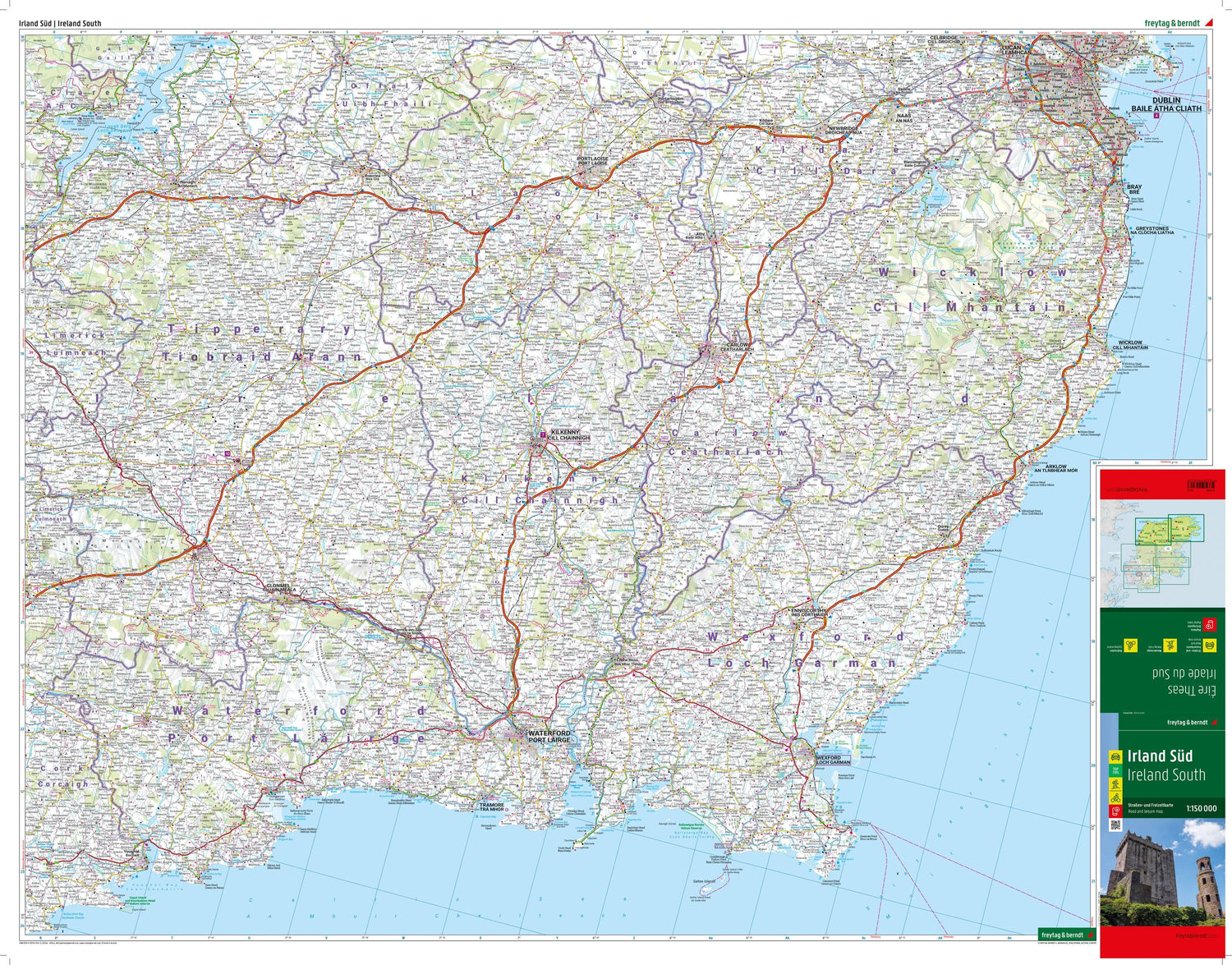 Lot de 3 cartes détaillées - Irlande | Freytag & Berndt carte routière Freytag & Berndt 