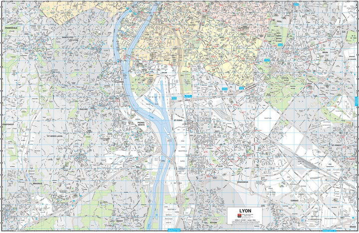Lyon - Plan de ville grand format | Blay Foldex carte pliée Blay Foldex 