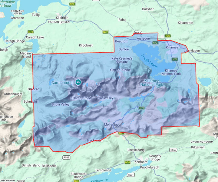 Macgillycuddy’s Reeks XT30 | Harvey Maps - Superwalker maps carte de randonnée Harvey Maps 