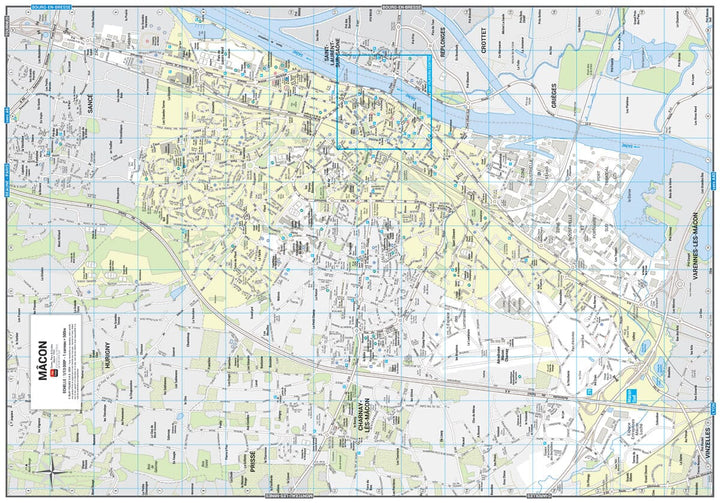 Mâcon, Saône-et-Loire - Plan de ville | Blay Foldex carte pliée Blay Foldex 
