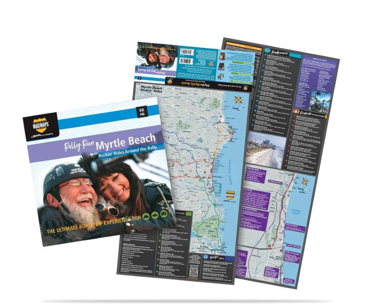 Mad Maps - Rally Run road trip map - Myrtle Beach | MAD Maps – Cartovia