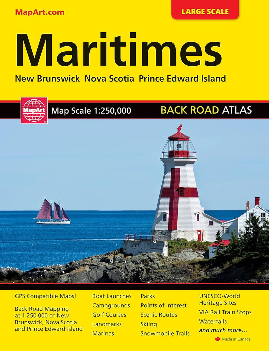 Maritimes Canada Back Road Atlas | Canadian Cartographics Corporation atlas Canadian Cartographics Corporation 