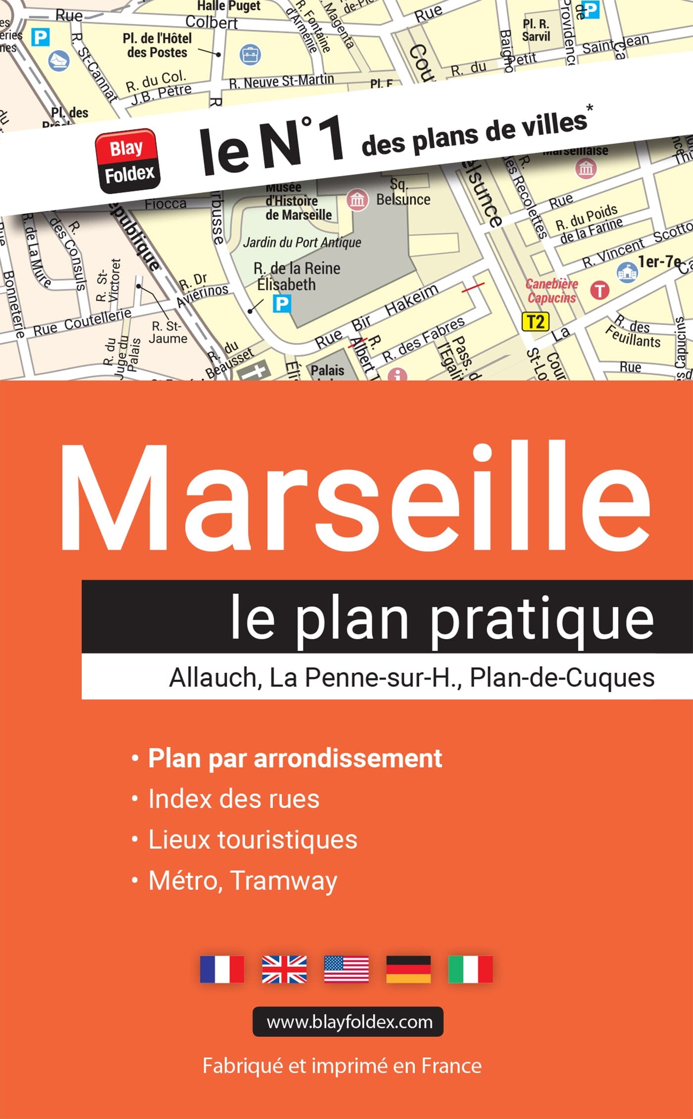 Marseille – Plan de ville pratique | Blay Foldex plan de ville Blay Foldex