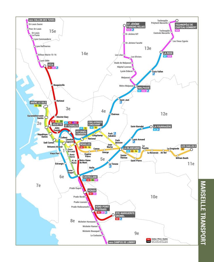 Marseille – Plan de ville pratique | Blay Foldex plan de ville Blay Foldex