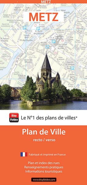 Metz, Moselle - Plan de ville | Blay Foldex plan de ville Blay Foldex
