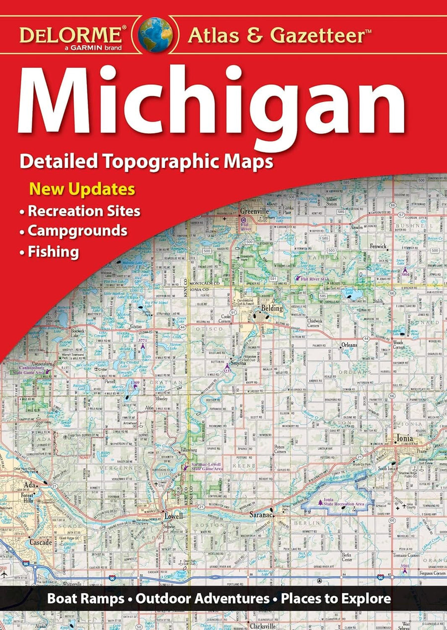 Michigan Atlas & Gazetteer | DeLorme atlas DeLorme 