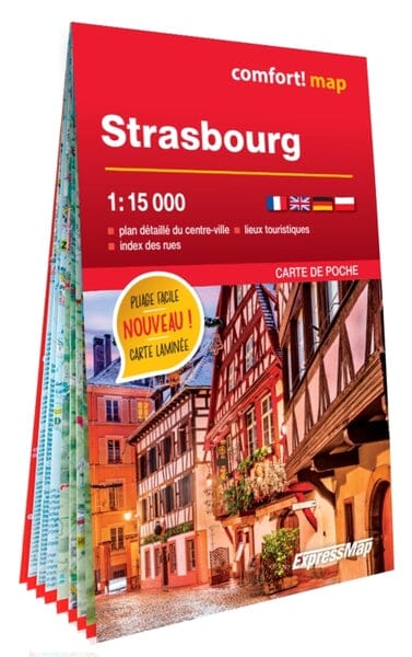 Mini plan de poche plastifié - Strasbourg | Express Map plan de ville Express Map