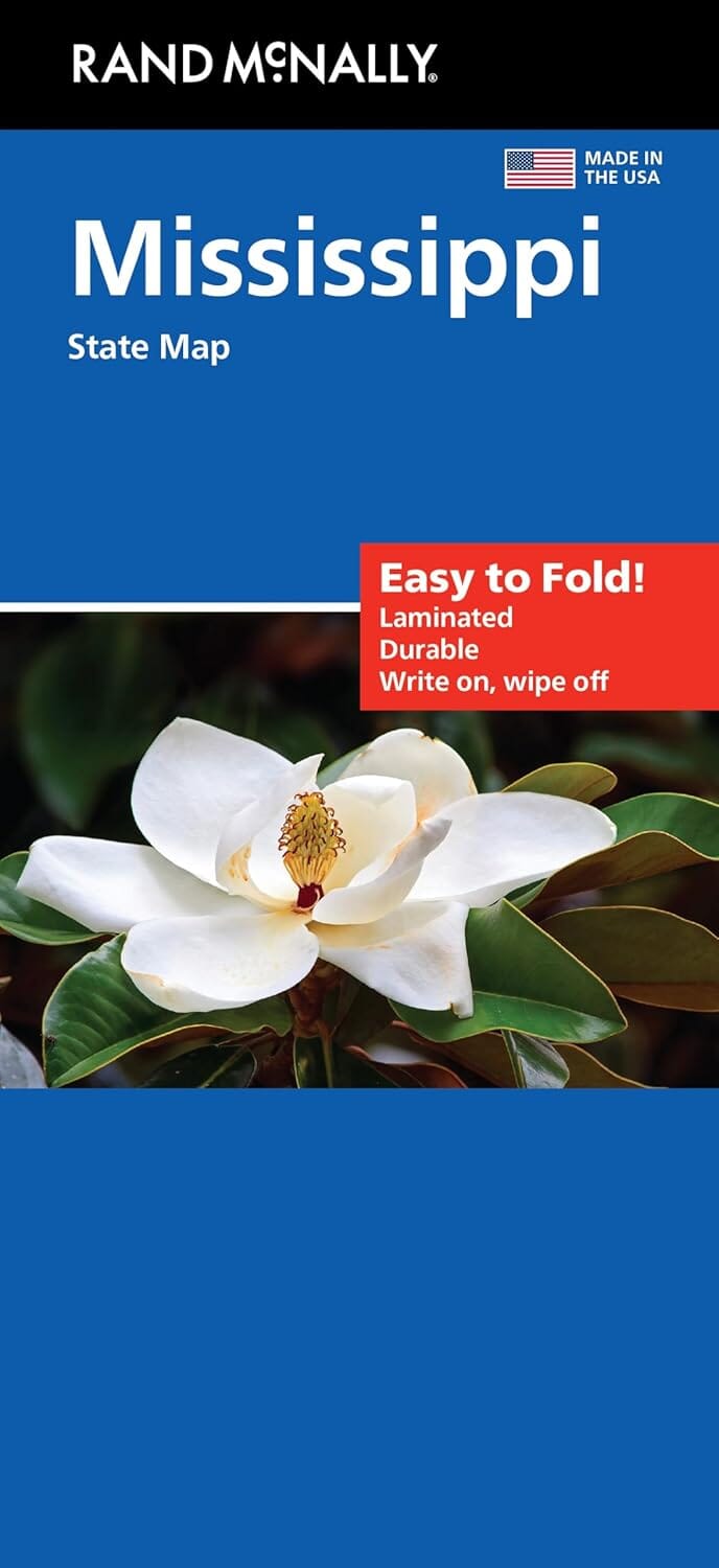 Mississippi, carte facile à plier | Rand McNally carte routière Rand McNally 