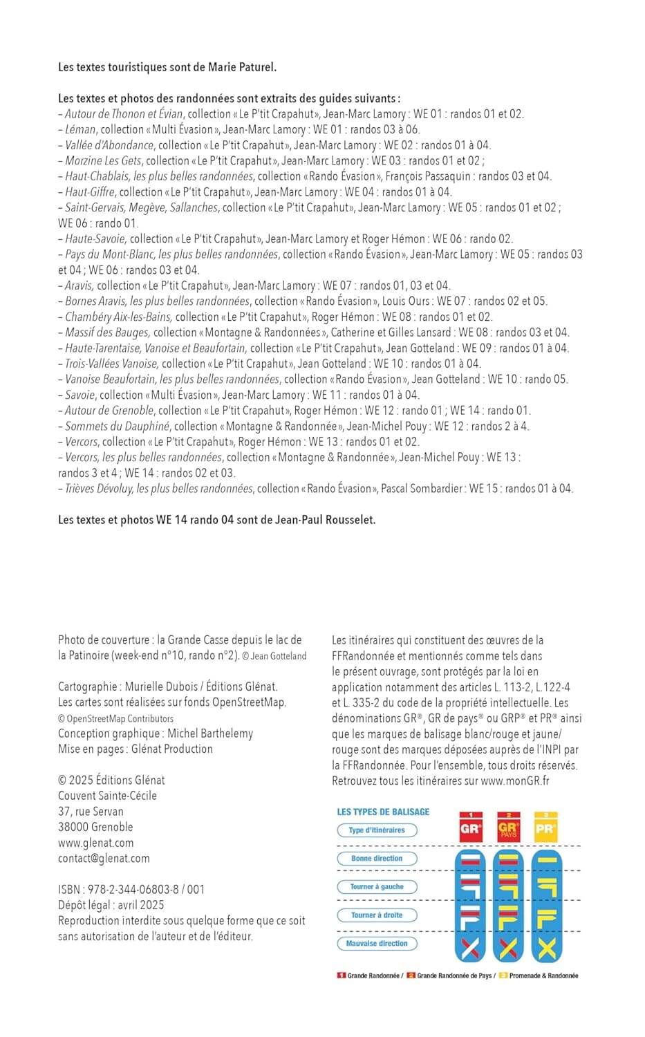 Mon week-end rando - Alpes du Nord : Haute-Savoie, Savoie, Isère | Glénat guide de randonnée Glénat 