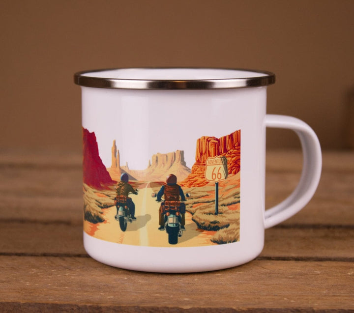 Mug en métal - Moto accessoire Aventura