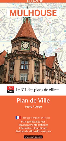 Mulhouse, Haut-Rhin - Plan de ville | Blay Foldex plan de ville Blay Foldex