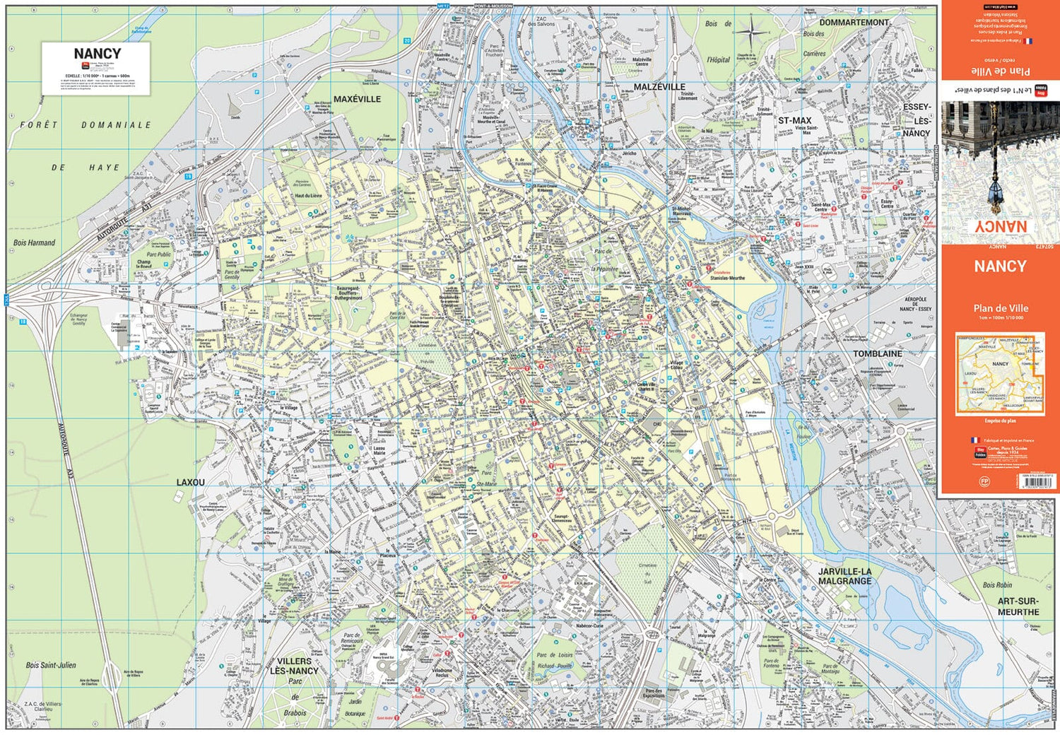 Nancy, Meurthe-et-Moselle - Plan de ville | Blay Foldex plan de ville Blay Foldex