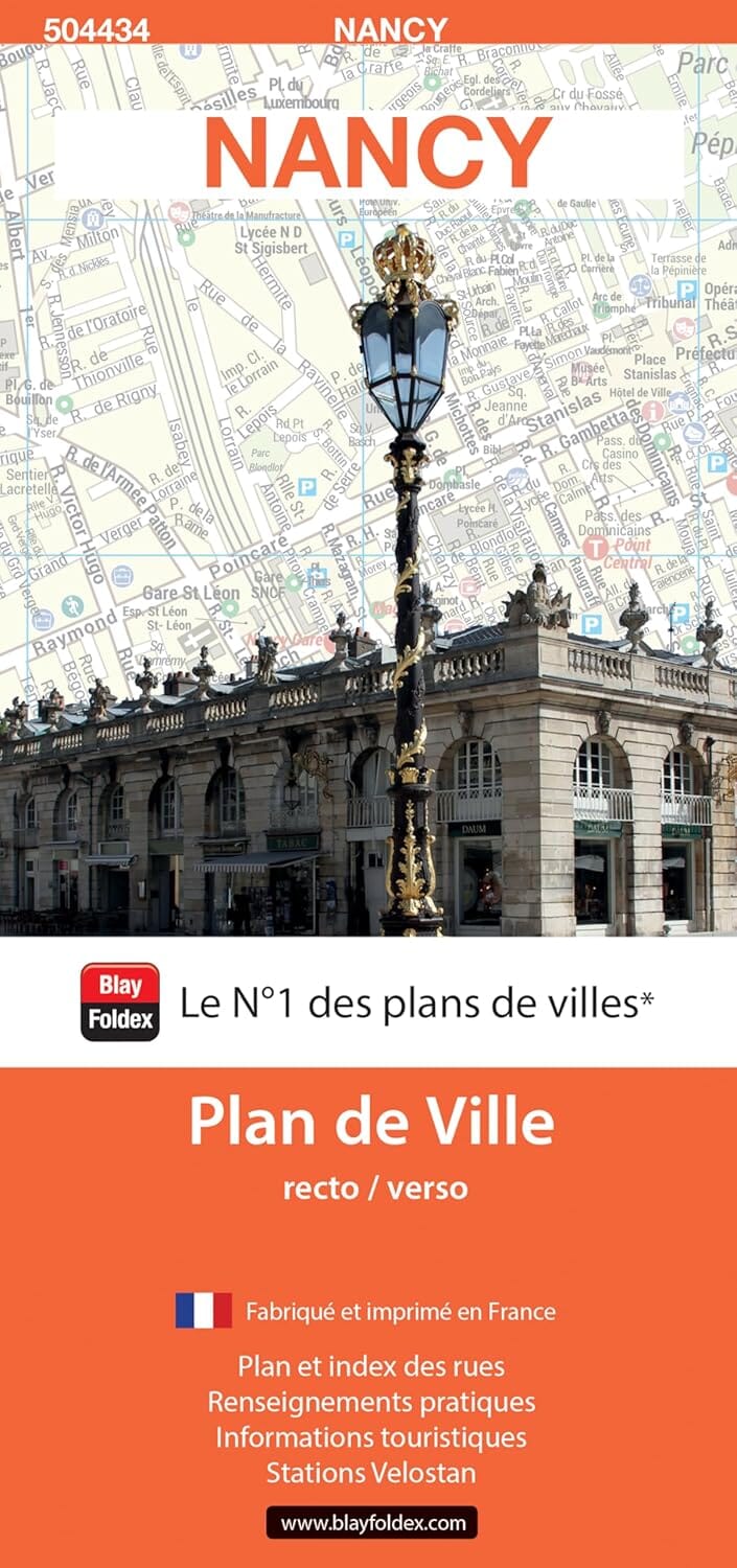 Nancy, Meurthe-et-Moselle - Plan de ville | Blay Foldex plan de ville Blay Foldex 