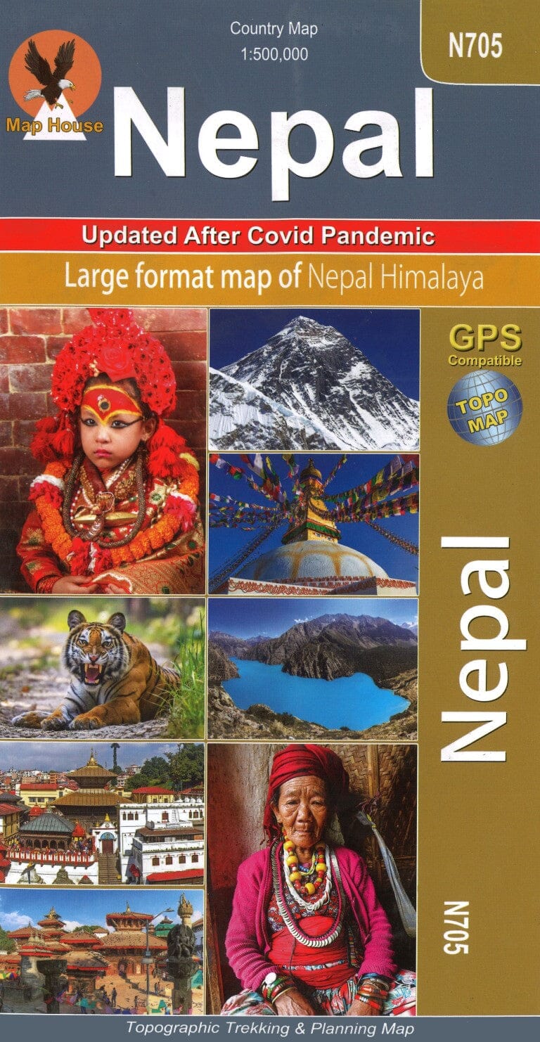Népal – Carte routière et touristique – 1:500 000 | Himalayan MapHouse carte routière Himalayan MapHouse 