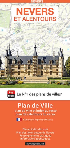 Nevers, Nièvre - Plan de ville | Blay Foldex plan de ville Blay Foldex