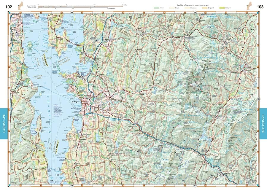 New England Road and Recreation Atlas | Benchmark Maps atlas Benchmark Maps 