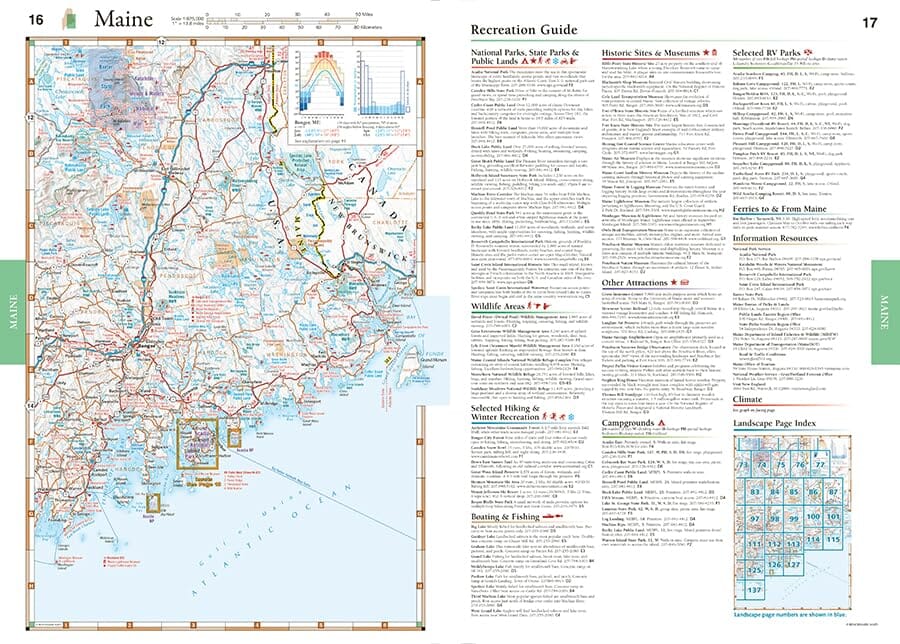 New England Road and Recreation Atlas | Benchmark Maps atlas Benchmark Maps 