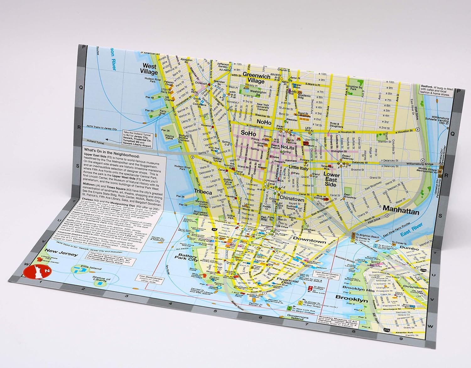 New York City, New York | Red Maps plan de ville Red Maps