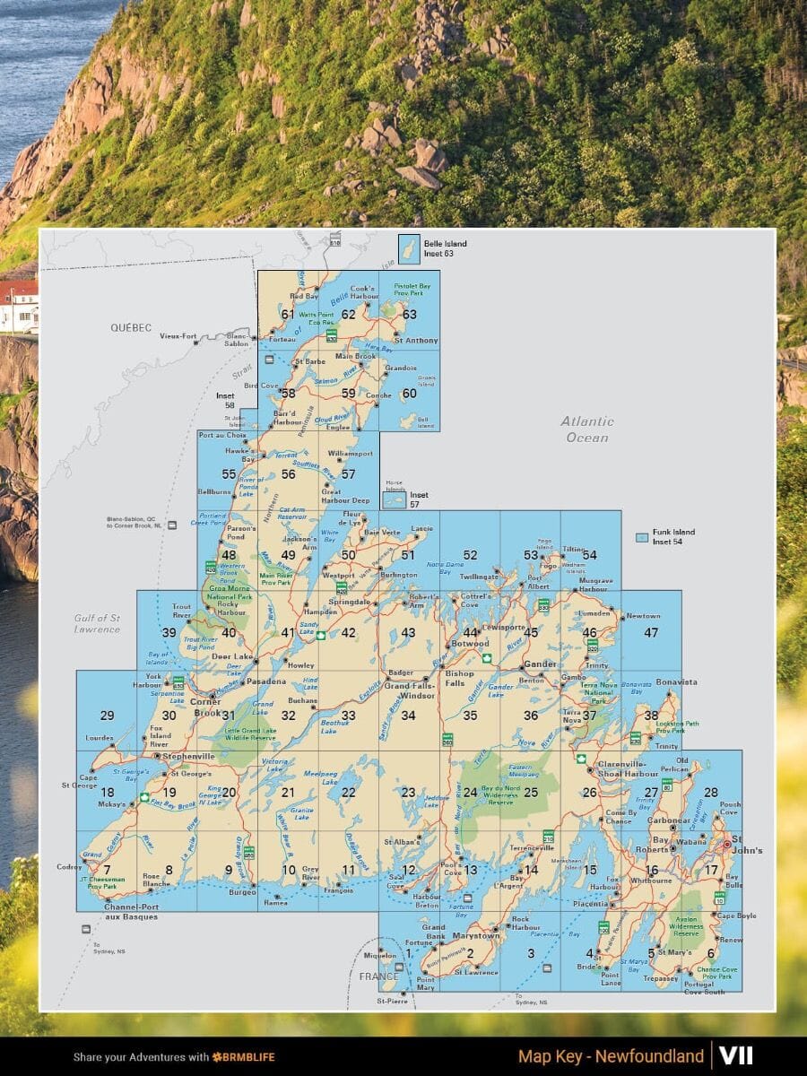 Newfoundland & Labrador NL MapBook | Backroads Mapbooks atlas Backroads Mapbooks 