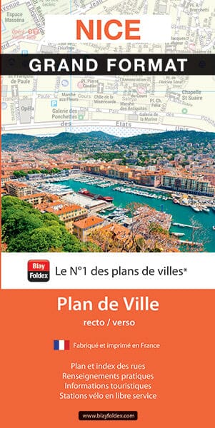 Nice - Plan de ville grand format | Blay Foldex plan de ville Blay Foldex