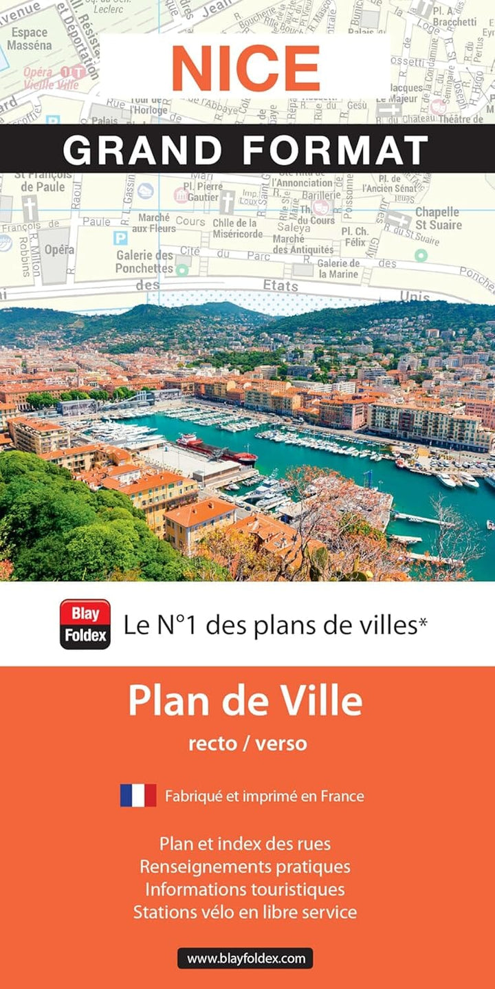 Nice - Plan de ville grand format | Blay Foldex plan de ville Blay Foldex 