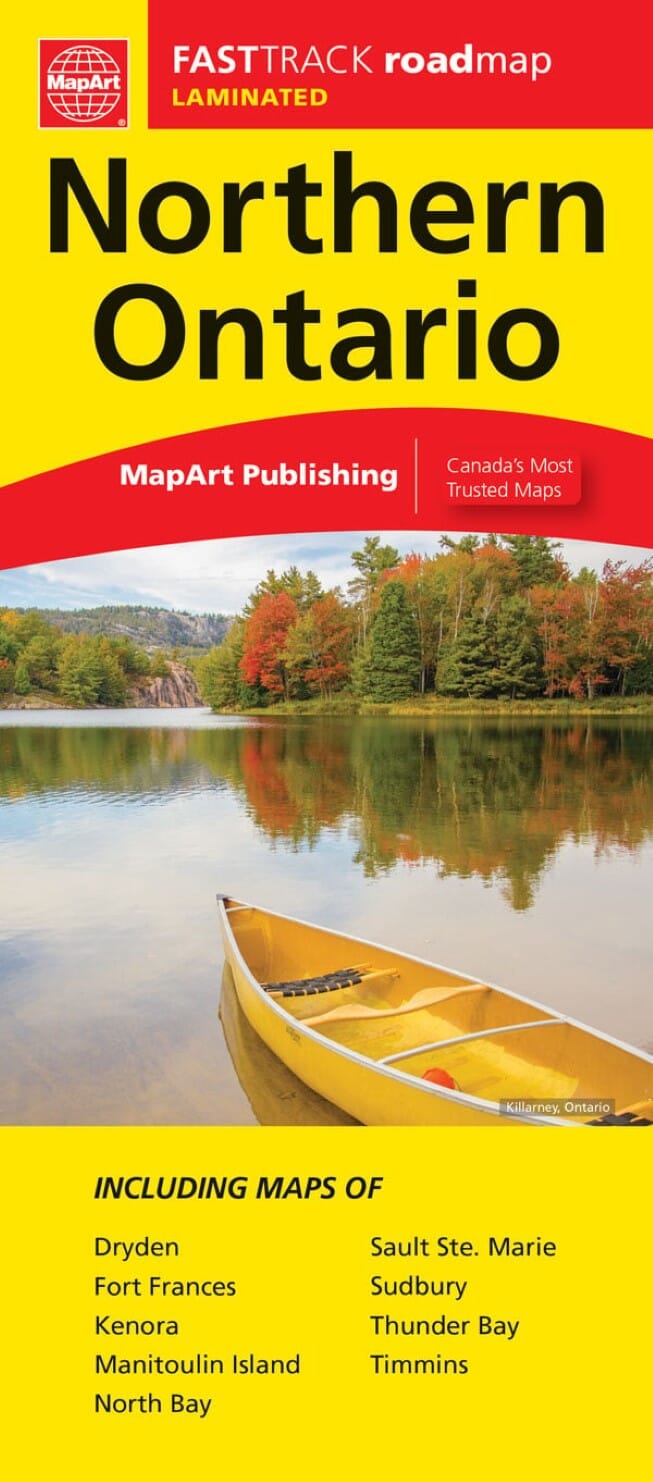Nord de l'Ontario - Carte plastifiée Fast Track | Canadian Cartographics Corporation carte routière Canadian Cartographics Corporation