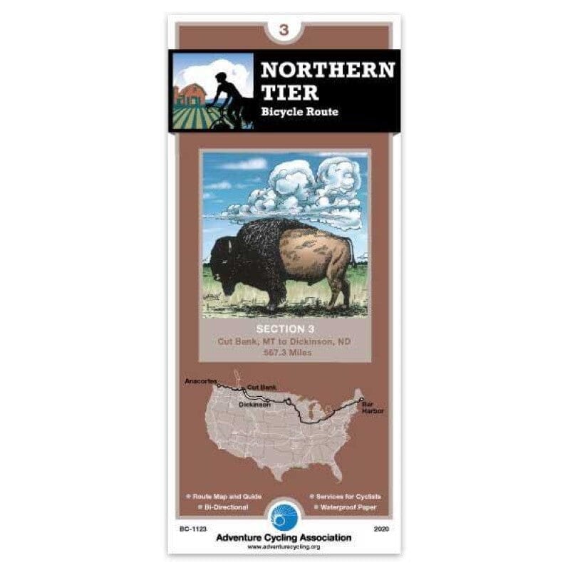 Northern Tier - Bicycle Route Section 3 | Adventure Cycling Association carte cycliste Adventure Cycling Association Default Title