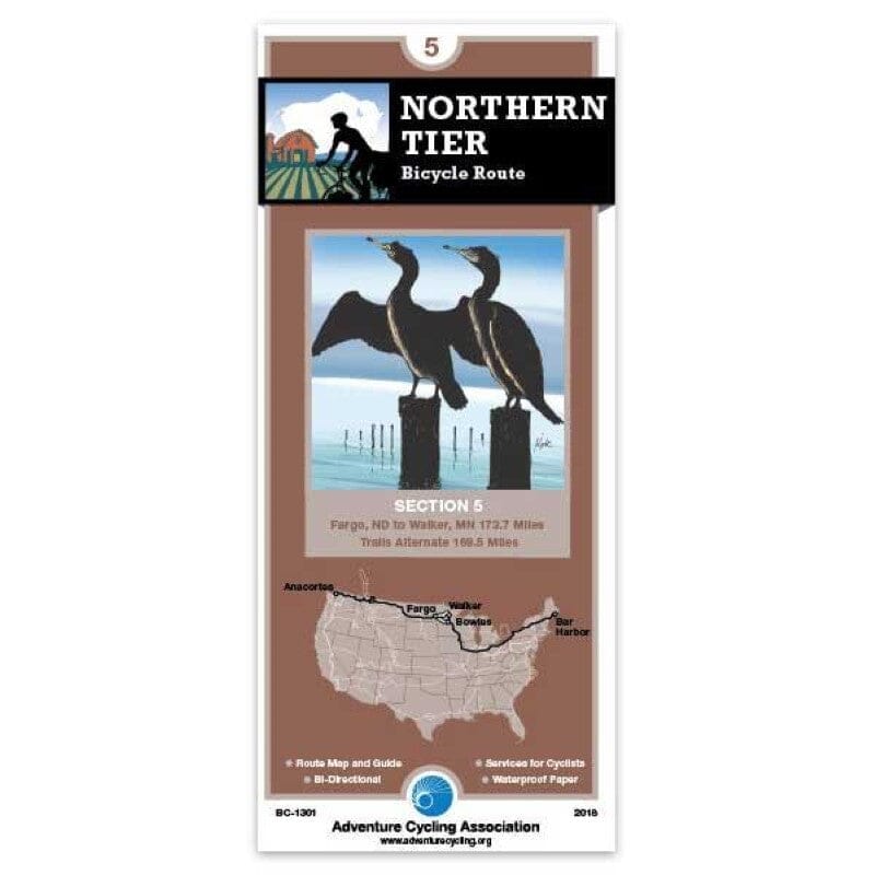Northern Tier - Bicycle Route Section 5 | Adventure Cycling Association carte cycliste Adventure Cycling Association Default Title