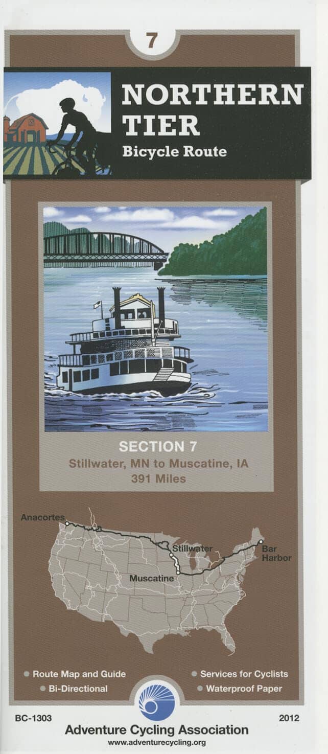 Northern Tier - Bicycle Route Section 7 | Adventure Cycling Association carte cycliste Adventure Cycling Association