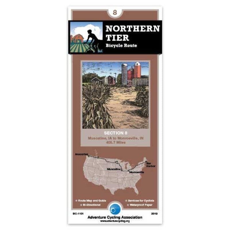 Northern Tier - Bicycle Route Section 8 | Adventure Cycling Association carte cycliste Adventure Cycling Association Default Title
