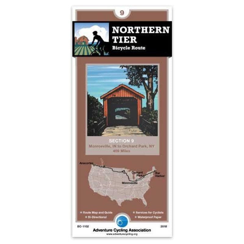 Northern Tier - Bicycle Route Section 9 | Adventure Cycling Association carte cycliste Adventure Cycling Association Default Title