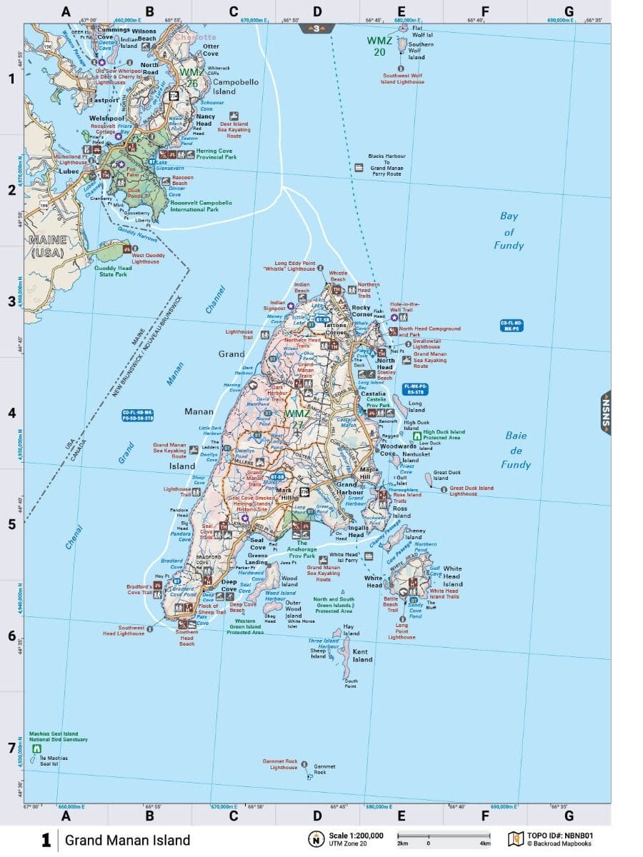 Nouveau Brunswick MapBook | Backroads Mapbooks atlas Backroads Mapbooks 