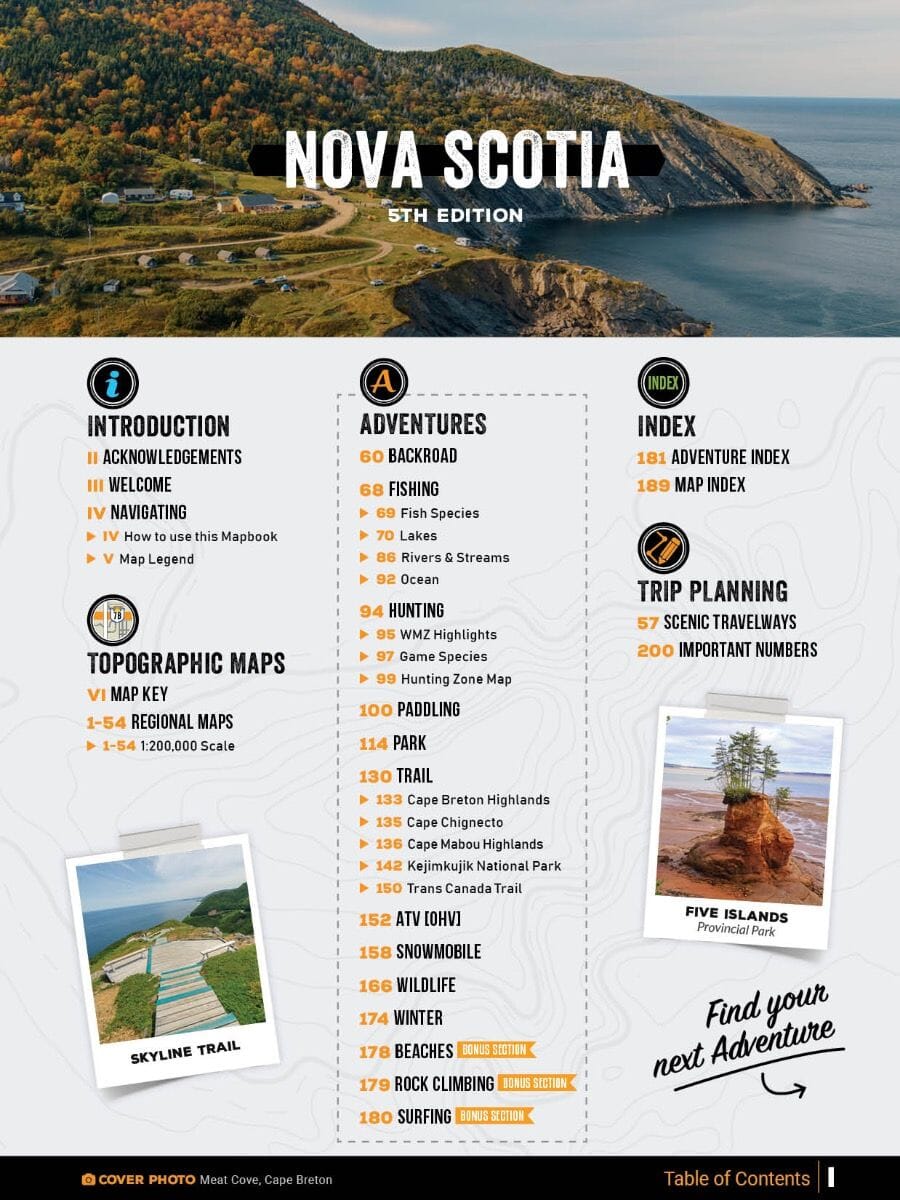 Nouvelle-Écosse Mapbook | Backroads Mapbooks atlas Backroads Mapbooks 
