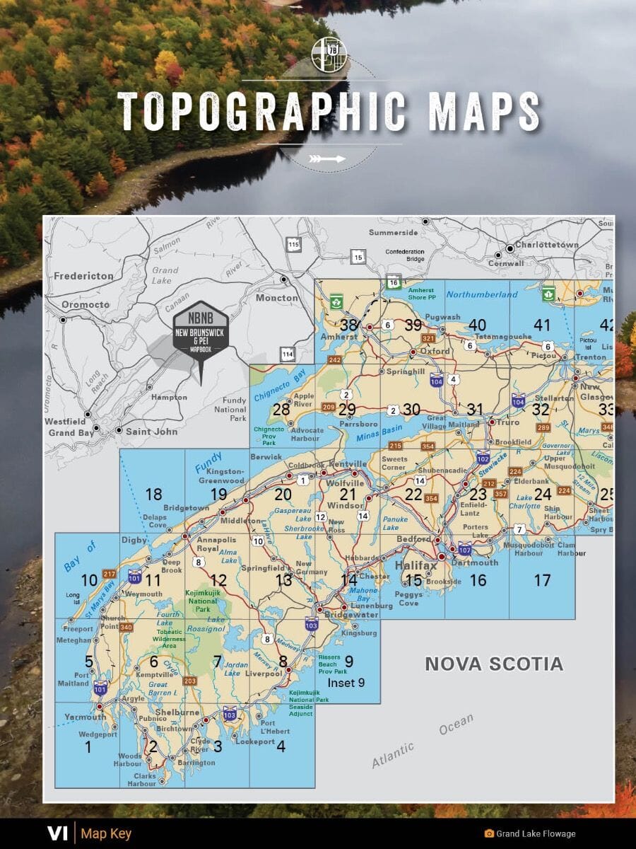 Nouvelle-Écosse Mapbook | Backroads Mapbooks atlas Backroads Mapbooks 
