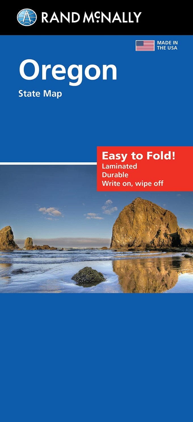 Oregon, carte facile à plier | Rand McNally carte routière Rand McNally