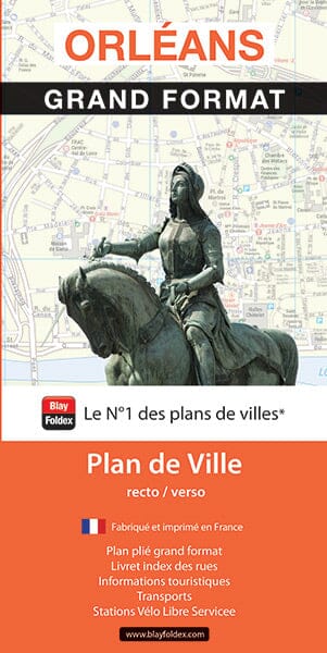 Orléans - Plan de ville grand format | Blay Foldex plan de ville Blay Foldex