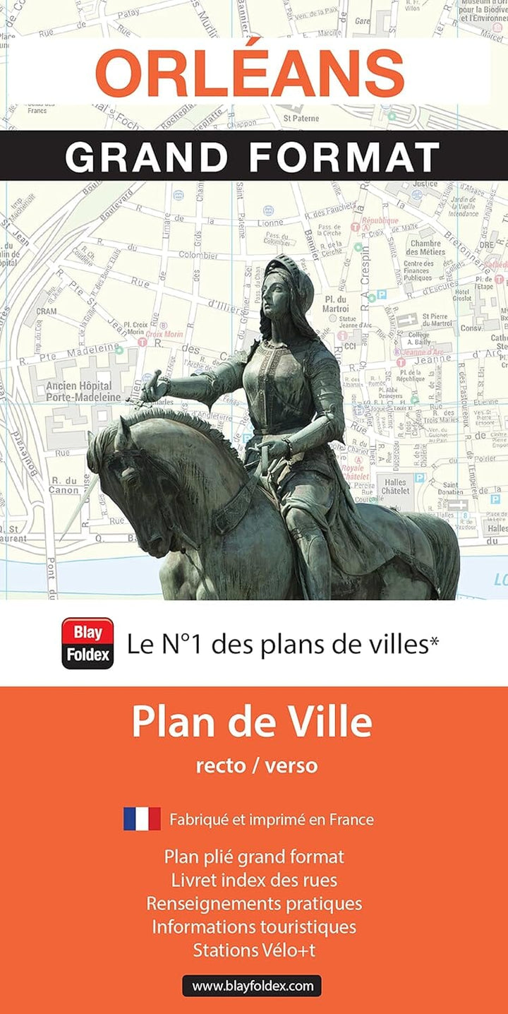 Orléans - Plan de ville grand format | Blay Foldex plan de ville Blay Foldex 