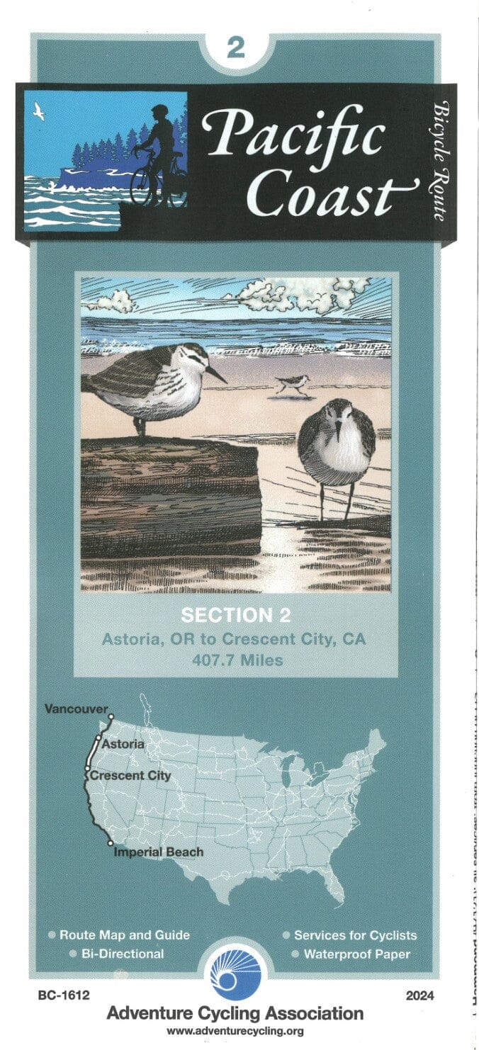 Pacific Coast - Bicycle Route #2 | Adventure Cycling Association carte cycliste Adventure Cycling Association Default Title
