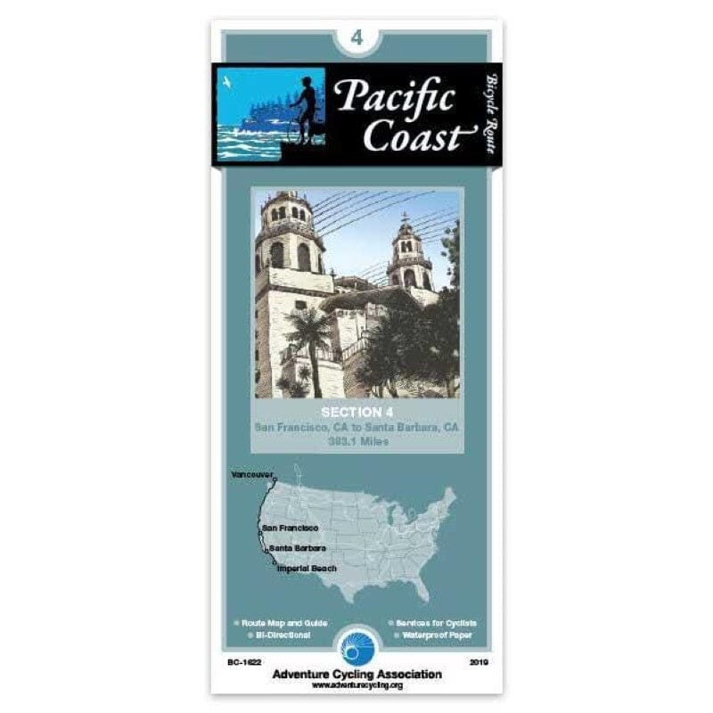 Pacific Coast Bicycle Route Section 4 Adventure Cycling Association | Adventure Cycling Association carte cycliste Adventure Cycling Association
