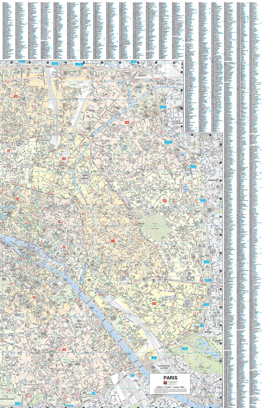 Paris, Île-de-France - Plan de ville "pocket" | Blay Foldex plan de ville Blay Foldex