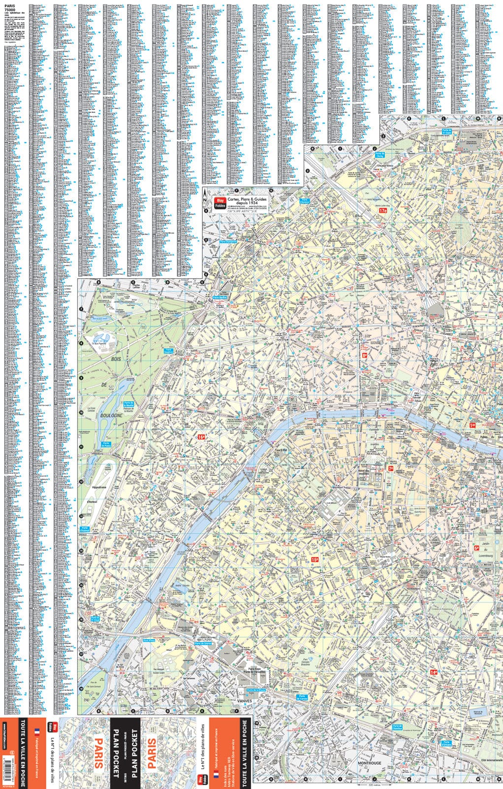 Paris, Île-de-France - Pocket City Map | Blay Foldex – Cartovia