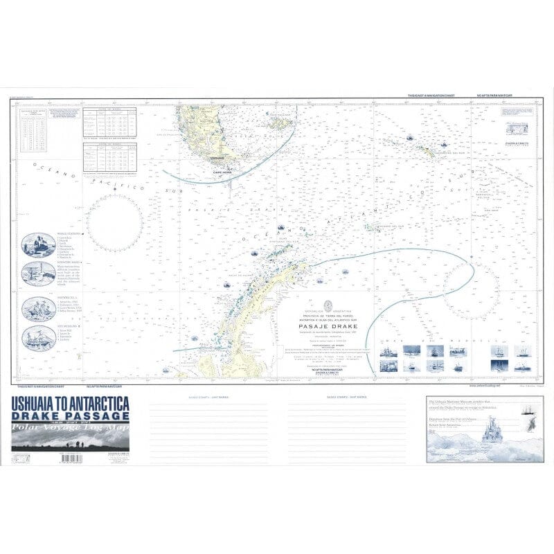 Passage de Drake, d'Ushuaia à l'Antarctique | Zagier y Urruty carte routière Zagier y Urruty 