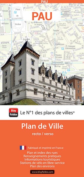 Pau, Pyrénées-Atlantiques - Plan de ville | Blay Foldex plan de ville Blay Foldex