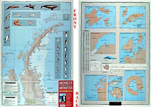 Péninsule Antarctique Ecomapa | Zagier y Urruty carte routière Zagier y Urruty 