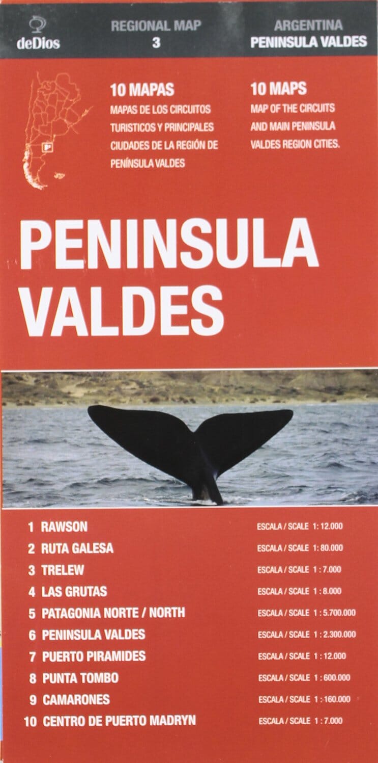 Péninsule Valdes, Argentine | deDios carte routière DeDios