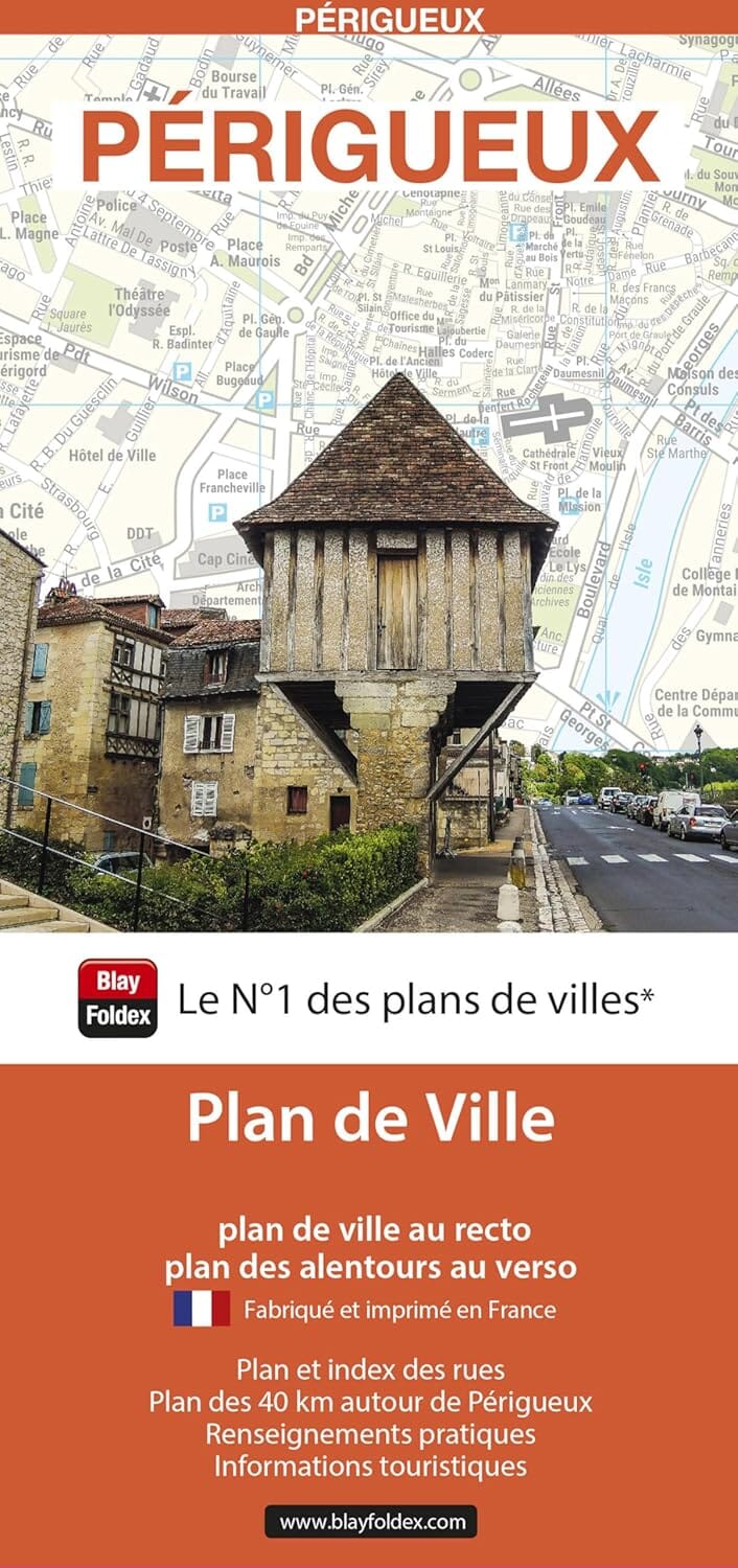 Périgueux, Dordogne - Plan de ville | Blay Foldex plan de ville Blay Foldex 