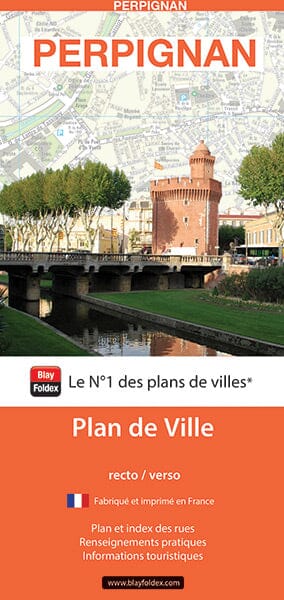 Perpignan, Pyrénées-Orientales - Plan de ville | Blay Foldex plan de ville Blay Foldex